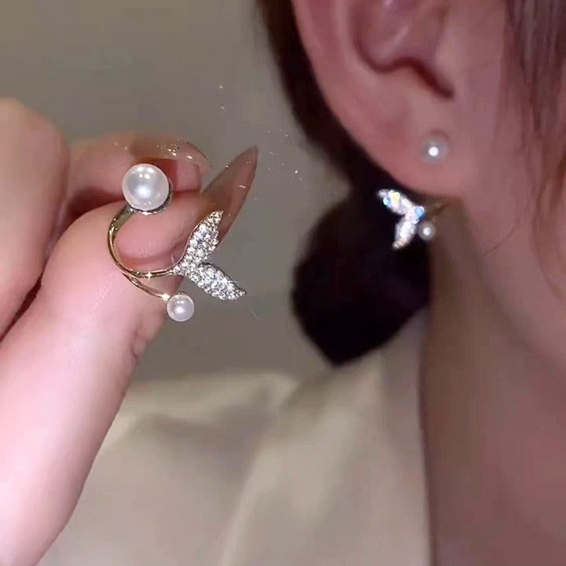 Simple Black White Irregular Polyhedron Pendant Small Earrings 2021 New Girl Unusual Earrings Fashion Korean Jewelry For Woman
